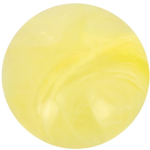 Cabochon rotondo in resina trasparente 14 mm - Giallo chiaro marmorizzato x1