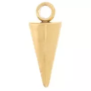 Ciondolo a cono - 12,5x5 mm - Acciaio inossidabile 304L dorato x1