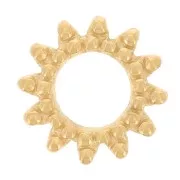 Elemento sole 8 mm - acciaio inox 304L dorato x1