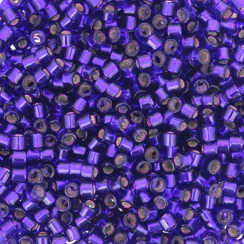 Miyuki Delica 10/0 DBM0610 - Dyed Silver Lined Dark Violet x8g