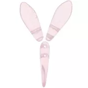 Daghe in vetro 5x16 mm - Rosaline x50