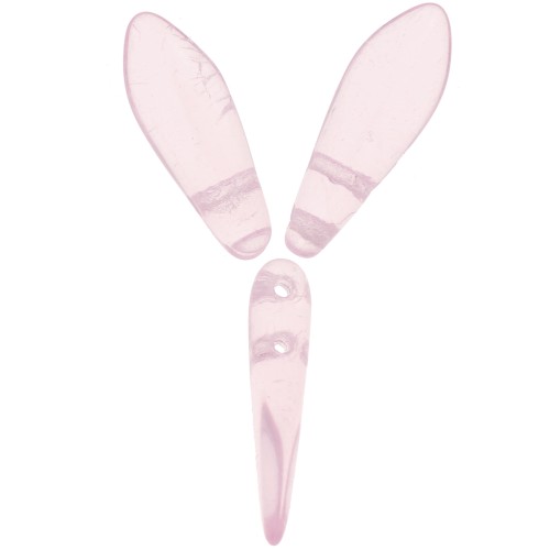 Daghe in vetro 5x16 mm - Rosaline x50