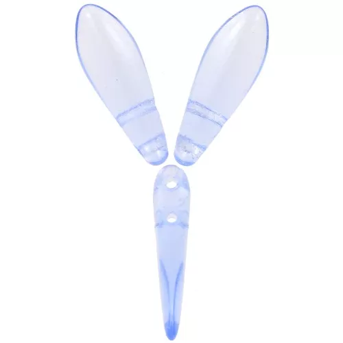 Daghe in vetro 5x16 mm - Light Sapphire x50