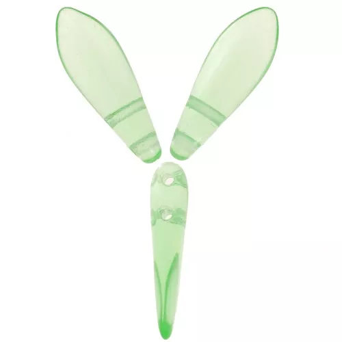 Daghe in vetro 5x16 mm - Peridot x50
