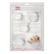 Set di 5 stampi per sapone - Decagonale e ovale - Trasparente x1