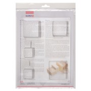 Set di 5 stampi per sapone - Quadrato - Trasparente x1