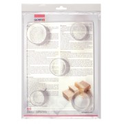 Set di 5 stampi per sapone - Rotondo - Trasparente x1