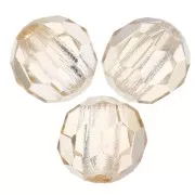 Perline sfaccettate rotonde di cristallo Preciosa 3mm - Crystal Honey x20