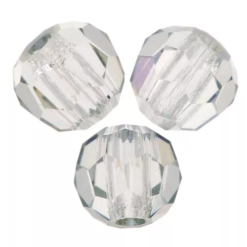 Perline sfaccettate rotonde di cristallo Preciosa 3mm - Crystal Lagoon x20