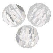 Perline sfaccettate rotonde di cristallo Preciosa 3mm - Crystal Argent Flare x20|raw }}