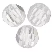 Perline sfaccettate rotonde di cristallo Preciosa 3mm - Crystal Argent Flare x20