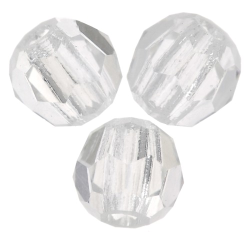 Perline sfaccettate rotonde di cristallo Preciosa 3mm - Crystal Argent Flare x20