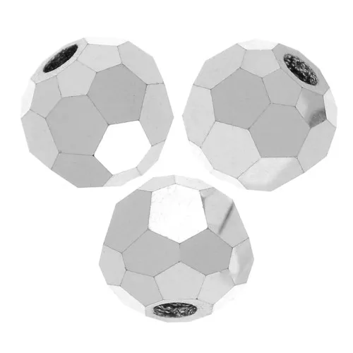 Perline sfaccettate rotonde di cristallo Preciosa 3mm - Crystal Labrador Full x20