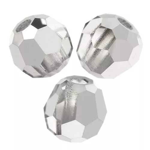 Perline sfaccettate rotonde di cristallo Preciosa 3mm - Crystal Labrador Half x20