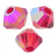 Biconi Preciosa 3 mm - MC Bead Rondell - Light Siam Glitter x30