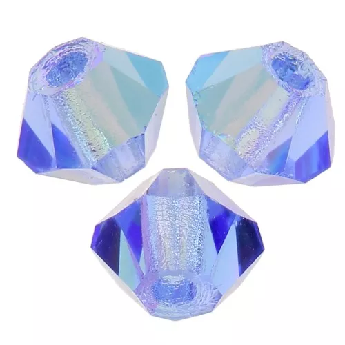 Biconi Preciosa 3 mm - MC Bead Rondell - Sapphire Glitter x30