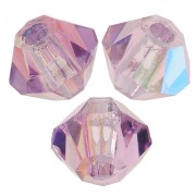 Biconi Preciosa 3 mm - MC Bead Rondell - Light Amethyst Glitter x30