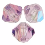 Biconi Preciosa 3 mm - MC Bead Rondell - Light Amethyst Glitter x30