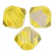 Biconi Preciosa 3 mm - MC Bead Rondell - Citrine Glitter x30