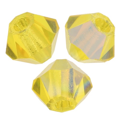 Biconi Preciosa 3 mm - MC Bead Rondell - Citrine Glitter x30
