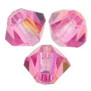 Biconi Preciosa 3 mm - MC Bead Rondell - Rose Glitter x30