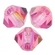 Biconi Preciosa 3 mm - MC Bead Rondell - Rose Glitter x30