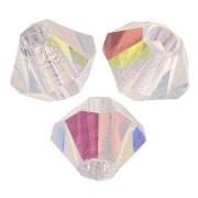 Biconi Preciosa 3 mm - MC Bead Rondell - Crystal Glitter x30