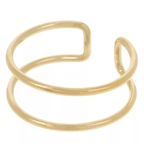 Doppio anello regolabile - Misura 54-57 - Gold filled x1