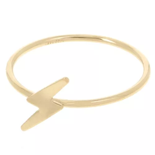 Anello fulmine - Misura 49 - Gold filled x1