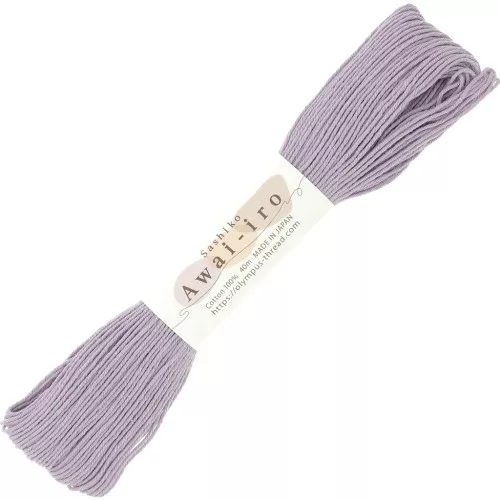 Filo da ricamo per la tecnica giapponese Sashiko - Olympus - Malva x40m