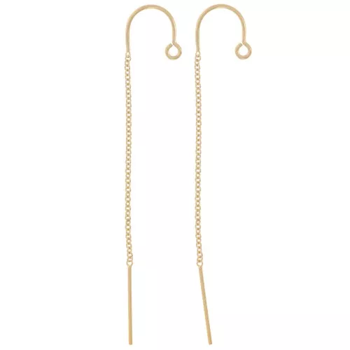 Orecchini a catena 48 mm - Gold filled x2