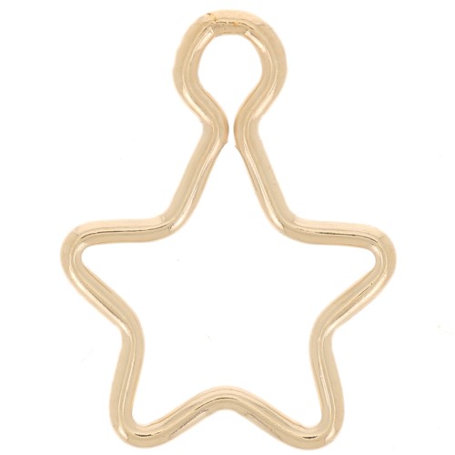 Ciondolo a stella da 11 mm Gold filled x1