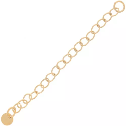 Catena di estensi 60 mm - con ciondolo 1/20 14K -Gold filled ( x1