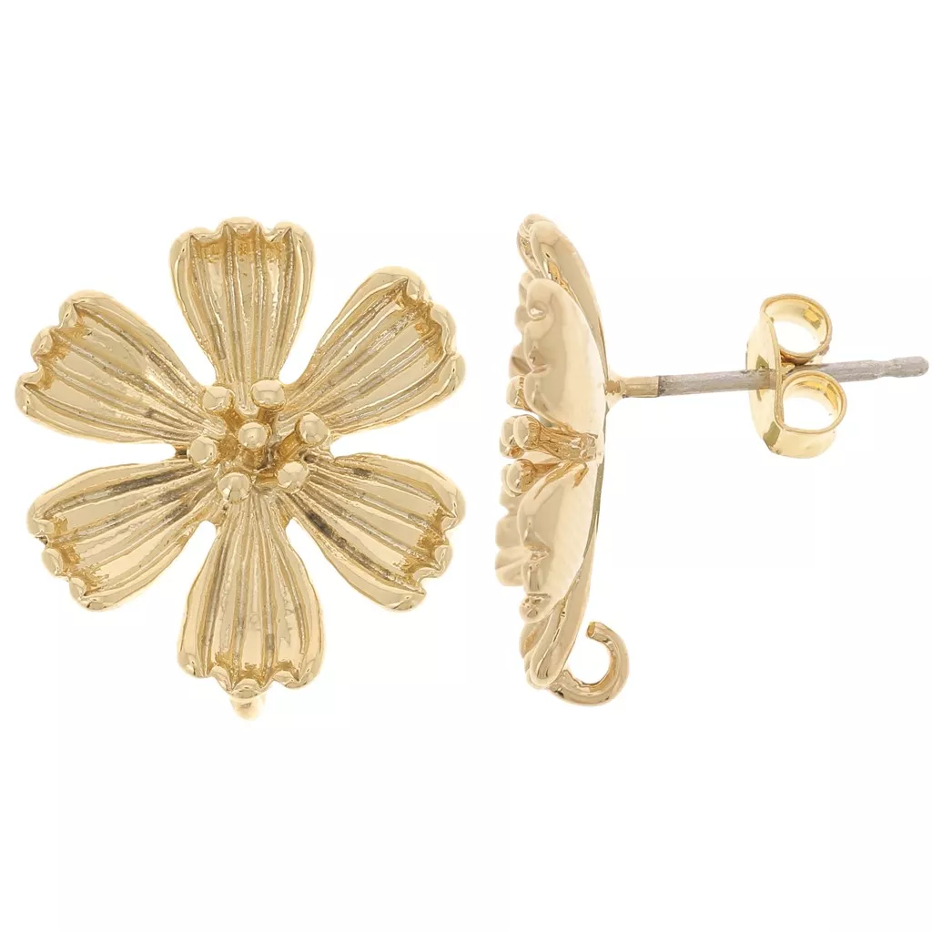 LuReen Orecchini A Perno Quadrati 11 Mm – Oro E Argento Con Zirconia Cubica AAA+ – Uomo E Ragazzo, Acciaio 316 - copertina
