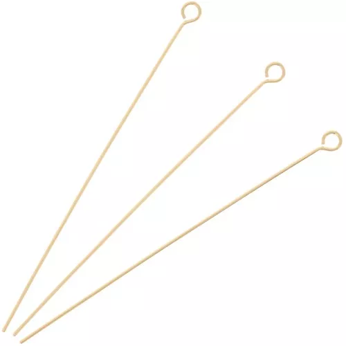 Chiodini a testa tonda 50x0,55 mm morbidi - dorato oro fino x10