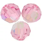 Perle sfaccettate rotonde Preciosa - Round Bead 4 mm - Rose AB x20