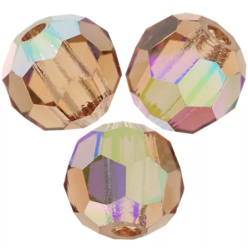 Perle sfaccettate rotonde Preciosa - Round Bead 4 mm Crystal AB x20