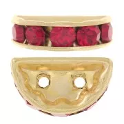 Rondella Mezza-Luna mm. 14x8 dorata Light Siam x1