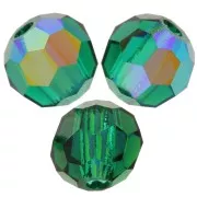 Perle sfaccettate rotonde Preciosa - Round Bead 4 mm  Emerald AB x20