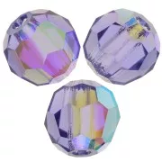 Perle sfaccettate rotonde Preciosa - Round Bead 4 mm -Tanzanite AB x20