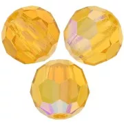 Perle sfaccettate rotonde Preciosa - Round Bead 4 mm -Topaz AB x20