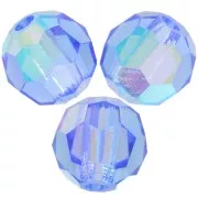 Perle sfaccettate rotonde Preciosa - Round Bead 4 mm - Sapphire AB x20