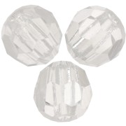 Perle sfaccettate rotonde Preciosa - Round Bead 4 mm - Crystal Argent Flare x20