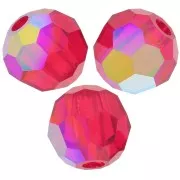Perle sfaccettate rotonde Preciosa - Round Bead 4 mm - Light Siam AB x20