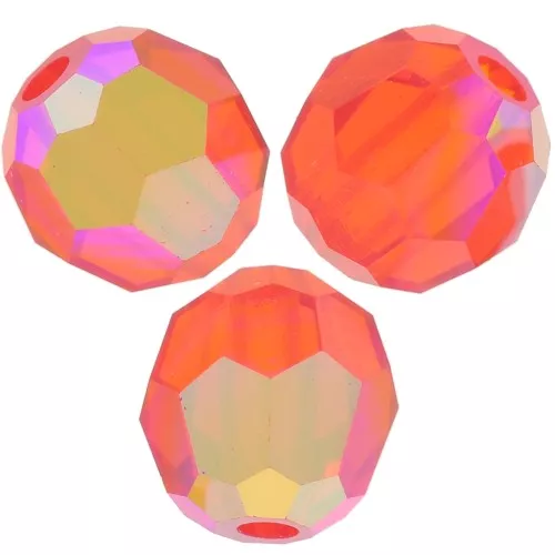 Perle sfaccettate rotonde Preciosa - Round Bead 4 mm - Hyacinth AB x20
