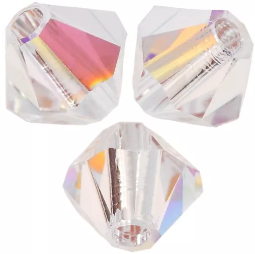 Biconi Preciosa 4 mm - MC Bead Rondell - Crystal Glitter x30