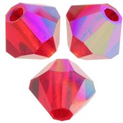 Biconi Preciosa 4 mm - MC Bead Rondell - Light Siam Glitter x30