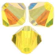 Biconi Preciosa 4 mm - MC Bead Rondell - Citrine Glitter x30