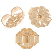 Farfalline - per orecchini perno 6x5mm Gold Filled x6|raw }}