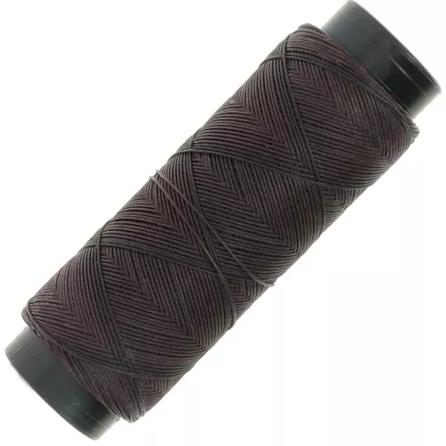 Filo di poliestere cerato piatto Slam Cord per micro macramè 0,6 mm - Bordeaux x100m